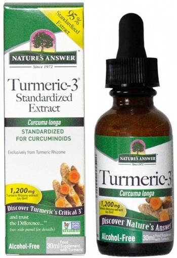Natures Answer Turmeric-3 Curcuma extract alcoholvrij (30 Milliliter)
