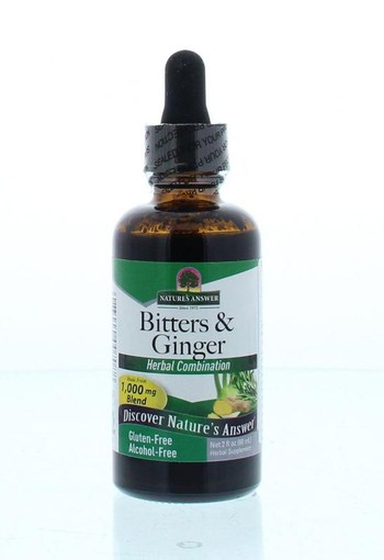 Natures Answer Gember & bitterstoffen extract alcoholvrij (60 Milliliter)