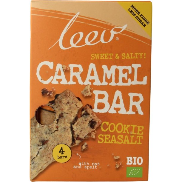 Leev Cookiebar karamel & zeezout bio (140 Gram)