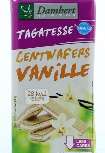 Damhert Centwafers vanille low carb (150 Gram)