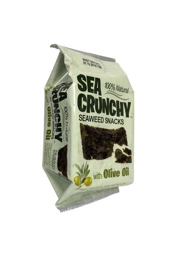 Sea Crunchy Nori zeewier snack met olijf olie (10 Gram)