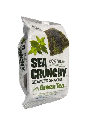 Sea Crunchy Nori zeewier snacks groene thee (10 Gram)