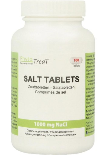 Phytotreat Zouttabletten 1000mg NACL (100 Tabletten)
