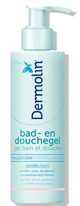 Dermolin Bad en douchegel CAPB vrij (200 Milliliter)