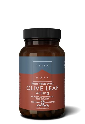 Terranova Olive leaf 450 mg (50 Vegetarische capsules)