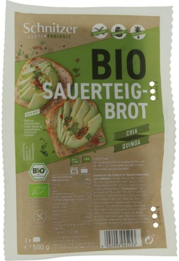 Schnitzer Brood chia & quinoa bio (500 Gram)