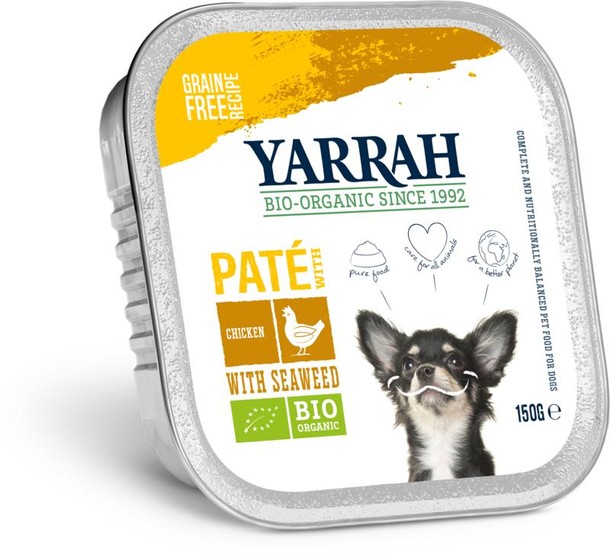 Yarrah Hondenvoer pate met kip bio (150 Gram)