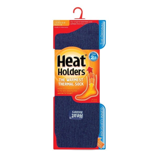 Heat Holders Ladies original socks maat 4-8 indigo (1 Paar)