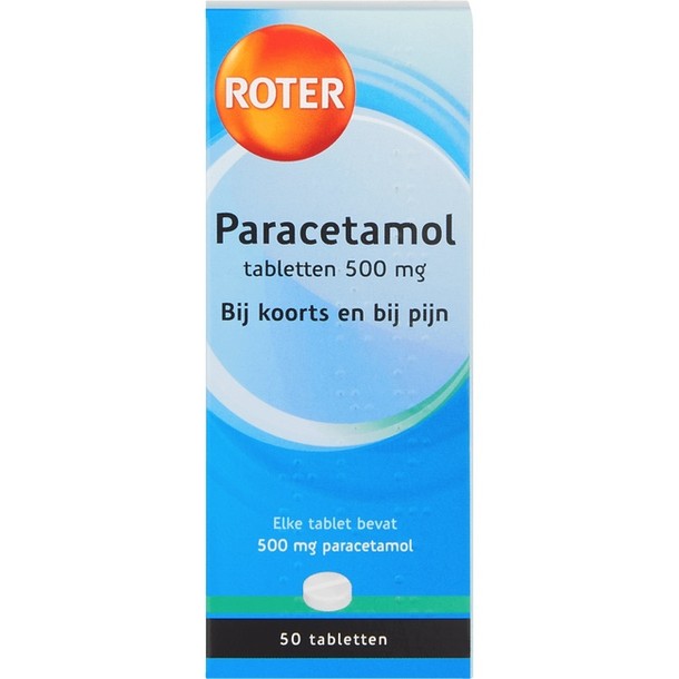 Roter Paracetamol 500 mg (50 Tabletten)