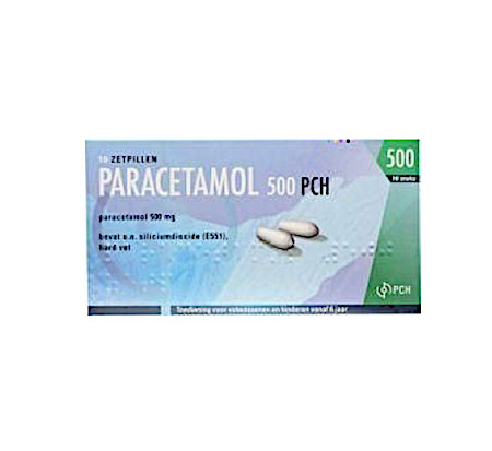 Teva Paracetamol 500 mg (10 Zetpillen)