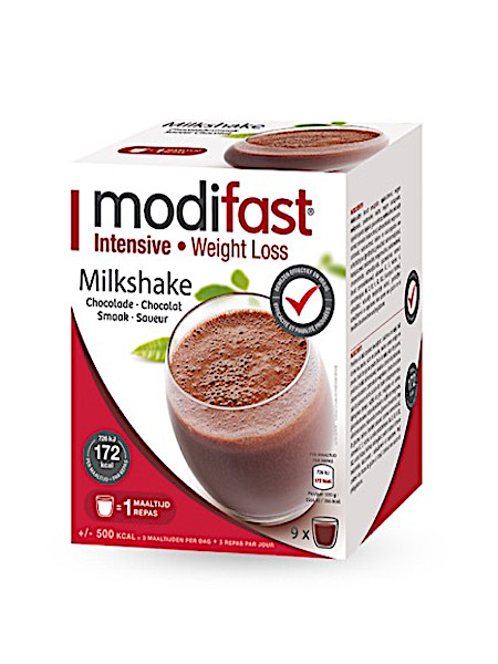 Modifast Intensive Milkshake Chocolade 9 Stuks 423g