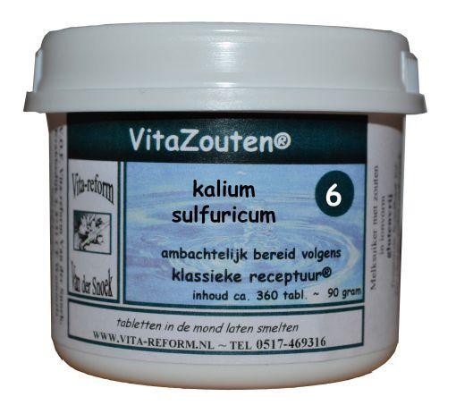 Vitazouten Kalium sulfuricum VitaZout nr. 06 (360 Tabletten)