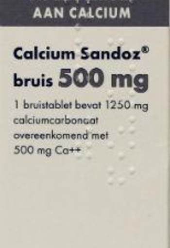 Sandoz Calcium 500 mg (20 Bruistabletten)