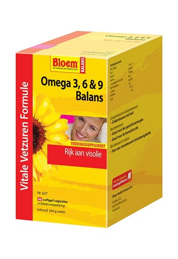 Bloem Omega 3 6 & 9 balans (96 Softgels)