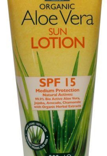 Optima Aloe pura sunprotect F15 aloe vera organic (200 Milliliter)