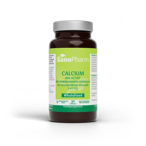 Sanopharm Calcium 200 mg wholefood (30 Capsules)