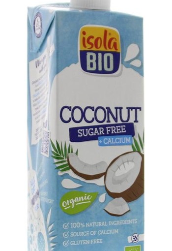 Isola Bio Kokosdrink met calcium suikervrij bio (1 Liter)