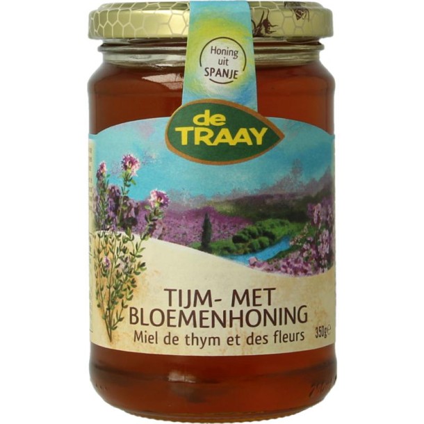 Traay Tijm- met bloemenhoning (350 Gram)
