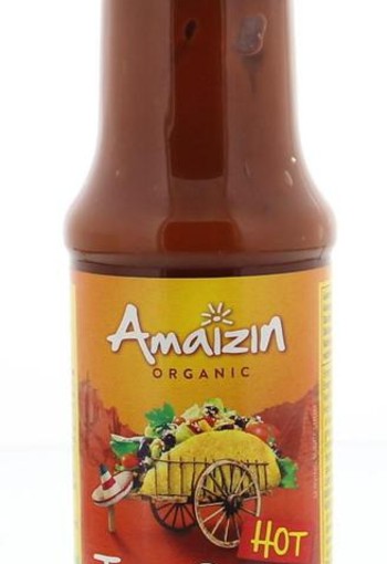 Amaizin Taco saus hot bio (220 Gram)