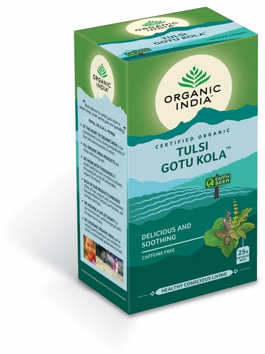 Organic India Tulsi gotu kola thee bio (25 Zakjes)
