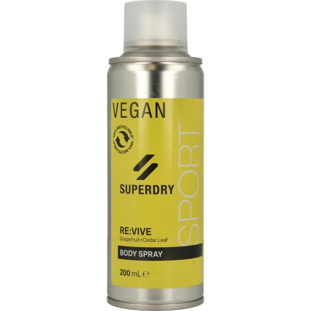 Superdry Sport RE:vive Men's body spray (200 Milliliter)