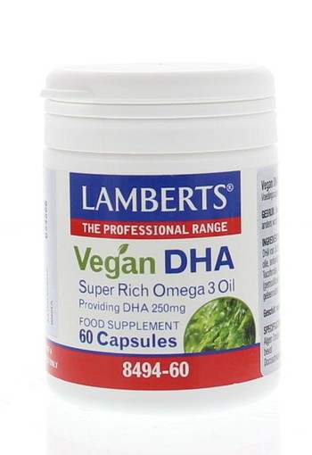 Lamberts Vegan DHA 250mg (60 Capsules)