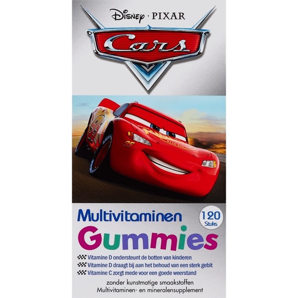 Disney Cars Kinder Multivitaminen Gummies 120 stuks smelttablet