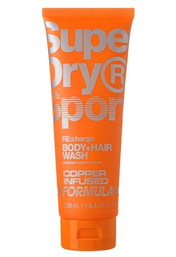 Superdry Sport RE:charge Body + hair wash (250 Milliliter)