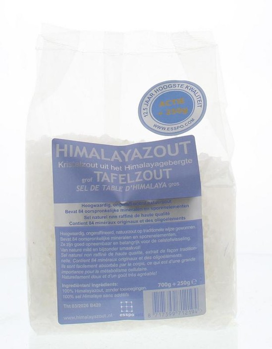 Esspo Himalayazout wit grof 700 + 250 gram actie (950 Gram)