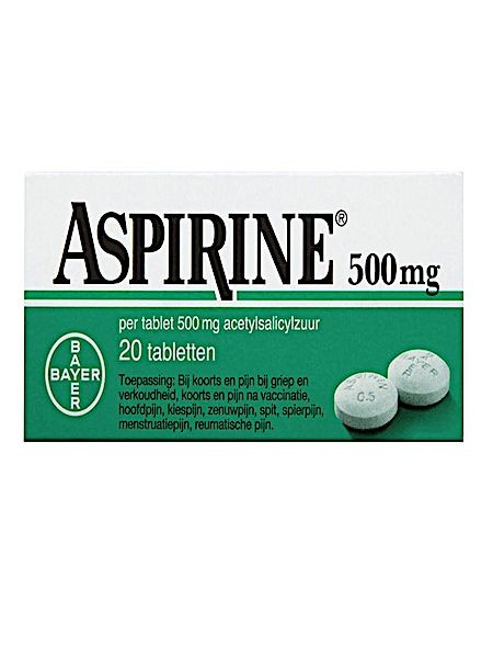 Aspirine 500mg (20 Tabletten)