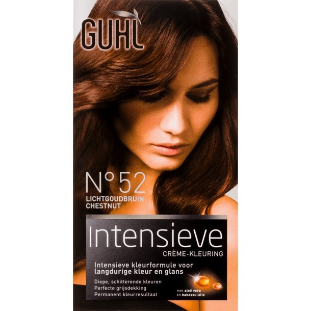 Guhl Intensieve - No. 52 Lichtgoudbruin Chestnut - Crème-kleuring - Haarverf-115 ml