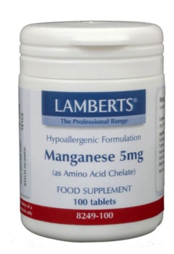 Lamberts Mangaan (manganese) 4mg (100 Tabletten)
