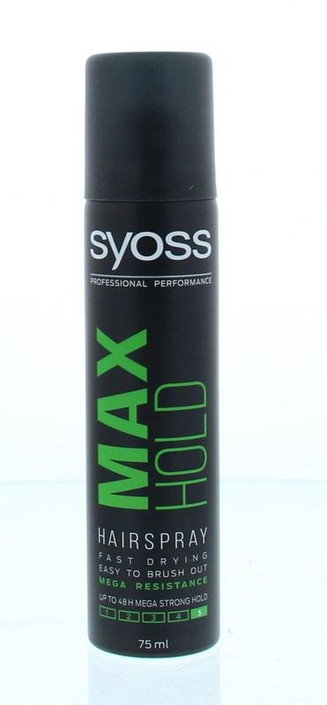 Syoss Hairspray max hold mini (75 Milliliter)