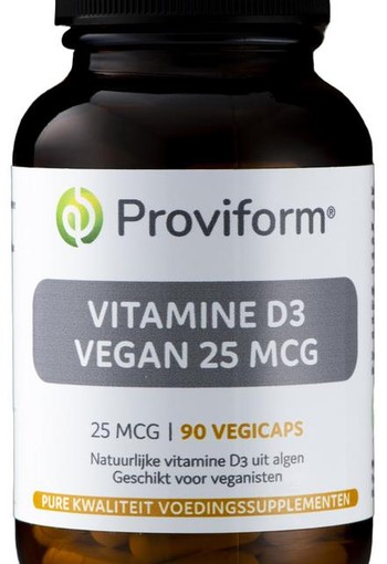 Proviform Vitamine D3 vegan 25mcg (90 Vegetarische capsules)