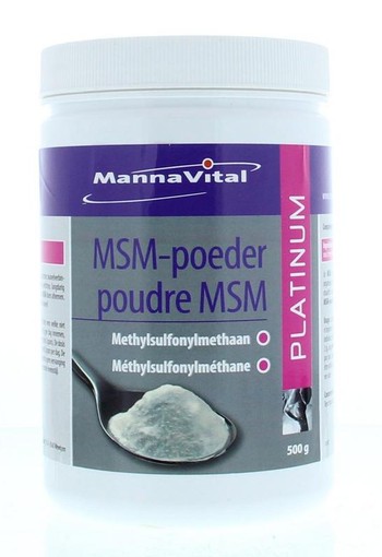 Mannavital MSM poeder platinum (500 Gram)