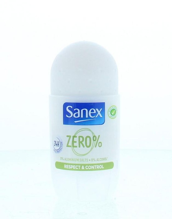 Sanex Deodorant roller zero % respect & control 50 Milliliter