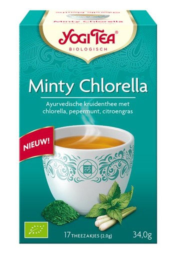 Yogi Tea Minty chlorella bio (17 Zakjes)