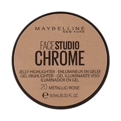 Maybelline Facestudio Chrome Jelly Highlighter - 20 Metallic Rose - Highlighter