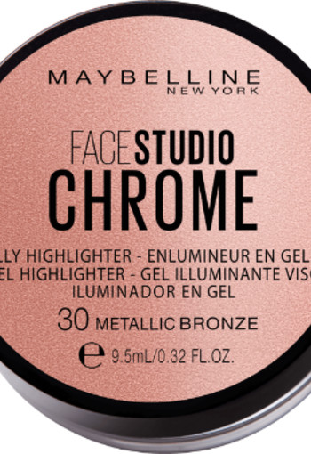 Maybelline Facestudio Chrome Jelly Highlighter - 30 Metallic Bronze - Highlighter